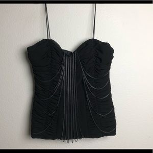 NWT Cache Strappy Chain Bodice Blouse Womens 12